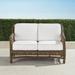 Hampton Loveseat in Driftwood Finish - Performance Rumor Snow - Frontgate