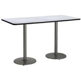 KFI Studios 72" L Breakroom Table Metal in Gray/White | 42 H x 72 W x 36 D in | Wayfair T3672-B1922-SL-GYN-38