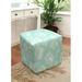 123 Creations 17" Wide Square Cube Ottoman Linen in Blue | 17 H x 17 W x 17 D in | Wayfair CS020CBAQ17