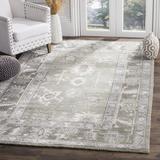 Gray 48 x 0.25 in Indoor Area Rug - World Menagerie Nivedita Oriental Hand Knotted Wool/Cotton/Bamboo Slat Slate/Silver Area Rug Wool | Wayfair