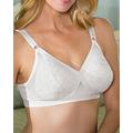 Blair Women's Lace Criss-Cross Bra - White - 44