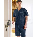 Blair Men's Short Pajamas. - Blue - XL