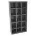 TENNSCO CC-66MG Steel Cubbie Cabinet, 13 1/2 in D x 66 in H x 34 1/2 in W, 6