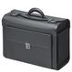 Pilot Case Faux Leather Black with Number Lock Front Side Pocket