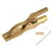 Forney Ground Clamp - Heavy Duty - Brass - 300-Amp - 7-3/8 long with 1-1/2 jaw opening - Up to #2 cable 1 each sold by each