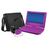 Ematic 9" Portable DVD Player with Swivel Screen - Purple - EPD909PR