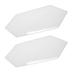 MIRREDGE 42502 1-1/2" W, White Acrylic Seam Plates