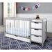 Graco Remi 4-in-1 Convertible Crib & Changer w/ Storage Wood in Gray/White | 35.94 H x 29.53 W x 28 D in | Wayfair 04586-211F