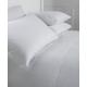 The Bettersleep Company Luxury 100% Cotton 200tc Shaped Caravan Duvet Cover and Pillowcase Set (White, Cut Off Duvet Cover Set)