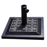 Costway 17.5 Inch Heavy Duty Square Umbrella Base Stand of 30 lbs for Outdoor