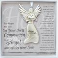 Boxed Angel with Sentiment: First Communion Gift for Granddaughter, Grandson, Godson, Goddaughter - First Communion Keepsake