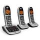 BT 4600 Cordless Landline House Phone with Big Buttons, Advanced Nuisance Call Blocker, Digital Answer Machine, Trio Handset Pack