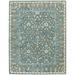 Blue/Yellow 84 x 0.5 in Area Rug - Capel Rugs Smyrna- Persian Cedars Oriental Hand Tufted Wool Area Rug Wool | 84 W x 0.5 D in | Wayfair