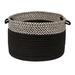 Brayden Studio® Ariadne Houndstooth Dipped Storage Basket in Black | 10 H x 14 W x 14 D in | Wayfair BRSD5723 27549141