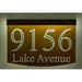 EZ Street Signs 2-Line Lawn Address Sign Plastic in Brown | Wayfair 8tb