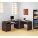 Latitude Run® Boudy Desk Shell Wood in Brown | 30.75 H x 39.25 W x 27.5 D in | Wayfair LTRN1485 27748824