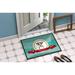 Caroline's Treasures Jack Russell Terrier Merry Christmas Non-Slip Outdoor Door Mat Synthetics | 18 W x 27 D in | Wayfair BB1512MAT