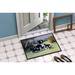 Caroline's Treasures Border Collie Puppies w/ Momma Non-Slip Outdoor Door Mat Synthetics | Rectangle 1'6" x 2'3" | Wayfair BDBA0257MAT