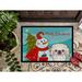 Caroline's Treasures Snowman w/ Pekingese Non-Slip Outdoor Door Mat Synthetics | 18 W x 27 D in | Wayfair BB1841MAT