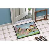 Caroline's Treasures European Goldfinch Non-Slip Outdoor Door Mat Synthetics | 18 W x 27 D in | Wayfair ASA2202MAT