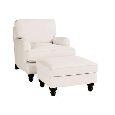 Eton Upholstered Club Chair & Ottoman - Ballard Designs