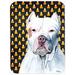 Caroline's Treasures Halloween Candy Corn Pit Bull Portrait Glass Cutting Board Glass | 0.15 H x 11.25 W x 15.38 D in | Wayfair SC9166LCB