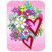 Caroline's Treasures True Love Bouquet Valentine's Day Glass Cutting Board Glass | 0.15 H x 12 W x 15 D in | Wayfair PJC1040LCB