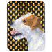 Caroline's Treasures Halloween Candy Corn Jack Russell Terrier Portrait Glass Cutting Board Glass | 0.15 H x 11.25 W x 15.38 D in | Wayfair