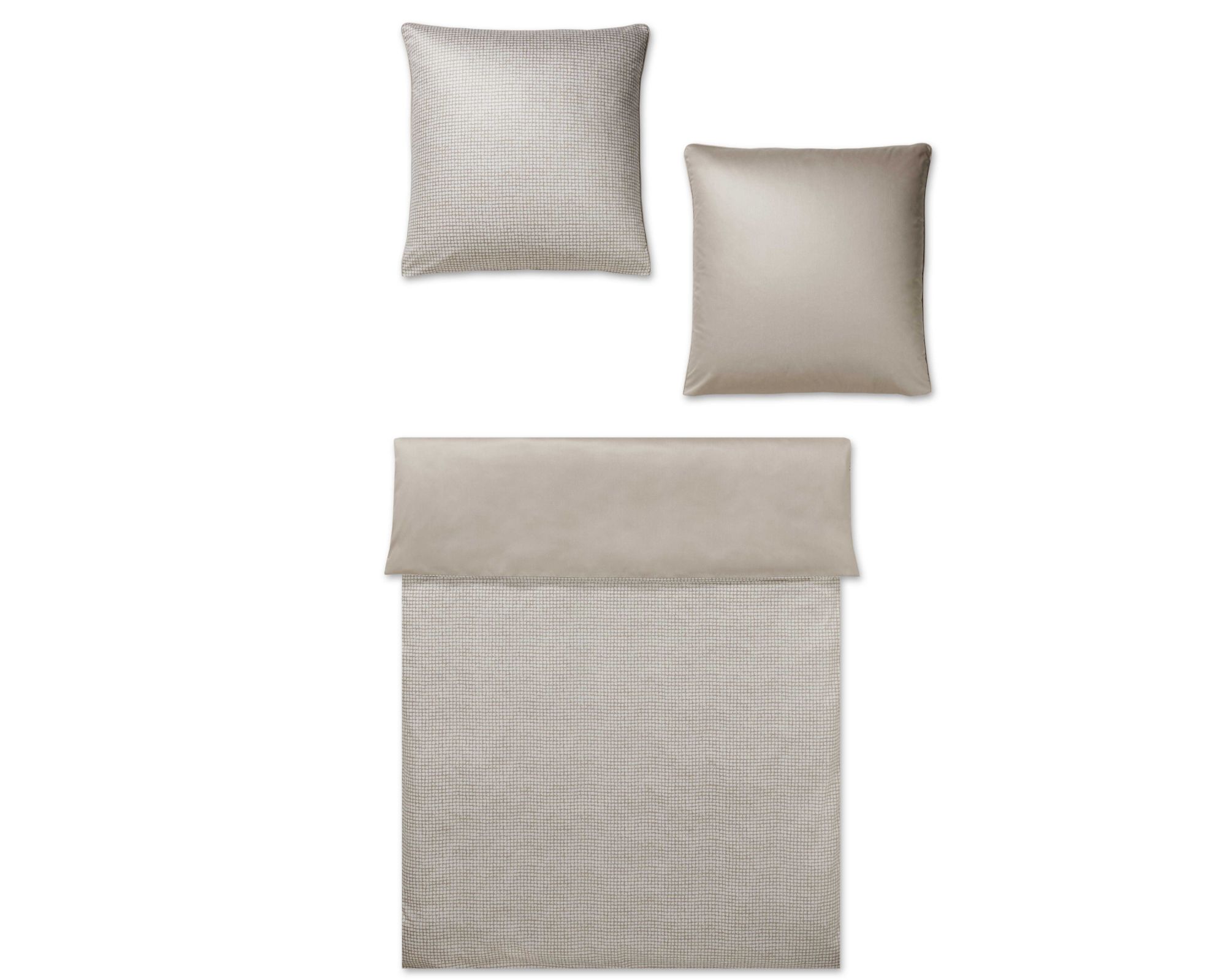 Elegante Comfort-Satin Bettwäsche »Struktur« 2178-7 Bettwäsche 155x220 cm / 80x80 cm Image
