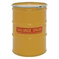 ZORO SELECT HM8518 Open Head Transport Drum, Steel, 85 gal, Unlined, Yellow