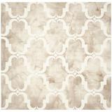 White 84 x 84 x 0.25 in Area Rug - House of Hampton® Berman Geometric Handmade Tufted Wool/ Beige/Ivory Area Rug Wool | Wayfair BNGL3133 28391381
