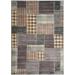 39 x 0.14 in Area Rug - Loon Peak® Guyot Patchwork Area Rug in Tan/Brown/Charcoal/Beige/Green/Black/Orange/Seafoam Polyester/Viscose/Cotton | Wayfair