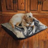 Laural Home Golden Retriever Fleece Dog Bed Polyester/Cotton in Black/Brown | 10 H x 40 W x 30 D in | Wayfair AGR3040FDB