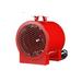 TPI Corporation ICH-240-C Jobsite/Utility Fan Forced Portable Electric Heater 4.0kW 240/208-Volts Includes Carrying Handle & Thermostat 20-Amp Cordset Red