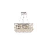 2032 Maxime Collection Hanging Fixture L20in W20in H7.5in Lt:12 Chrome Finish (Royal Cut Crystals)