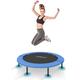 Physionics® Mini Fitness Trampoline - Foldable, Anti-Slip Feet, Indoor & Outdoor - Aerobic Bouncer, Exercise Rebounder (Ø 38 In)