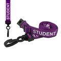 CKB LTD Student LANYARDS Breakaway Safety Lanyard For Schools Neck Strap Swivel Plastic Clip for ID Card Holder - Pull Quick Release Design (Purple, Pack of 50)