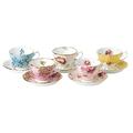 Royal Albert 100 Years 40017548 1950-1990 Teacup & Saucer, Mixed Set of 5, 22