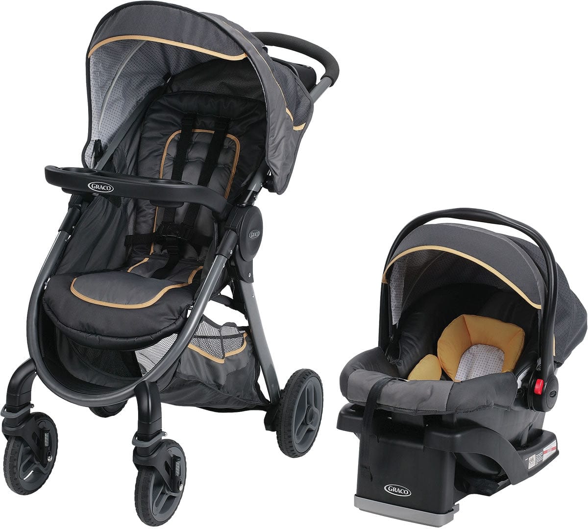 Graco FastAction 2.0 Click Connect Travel System - Sunshine