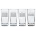 Susquehanna Glass Cocktail Hour 4-Piece Highball Glass Set Glass | 6.25 H x 2.75 W in | Wayfair WAY-0009-1082-4