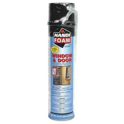 HANDI-FOAM P30271 Spray Foam Sealant, 24 oz, Aerosol Can, Creme, Polyurethane