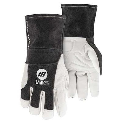 MILLER ELECTRIC 271887 MIG/Stick Welding Gloves, Pigskin Palm, XL, PR