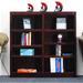 Red Barrel Studio® Backacre 48" H x 48" W Standard Bookcase Wood in Brown, Size 48.0 H x 48.0 W x 10.63 D in | Wayfair RDBS1750 27711299