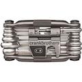 Crank Brothers Multi 19 Tool - Nickel/Bicycle Cycling Cycle Road Mountain Trail Folding Fold Emergency Survival Repair Kit Screwdriver Hex Wrench Multifunction Essential