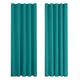 Deconovo Super Soft Curtain Panels Solid Thermal Insulated Eyelet Bedroom Blackout Curtains 66 x 90 Inch Turquoise 2 Panels
