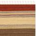 Red 84 x 84 x 0.25 in Area Rug - Loon Peak® Northeast Pueblo Striped Handwoven Flatweave Wool/Beige Area Rug Wool | 84 H x 84 W x 0.25 D in | Wayfair