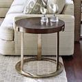 Lexington Laurel Canyon Wetherly Accent Table Wood/Metal in Brown/Gray | 23 H x 24 W x 24 D in | Wayfair 721-954