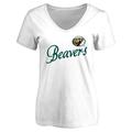 Women's White Bemidji State Beavers Dora T-Shirt