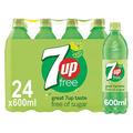 7UP Free - Lemon & Lime Flavoured Fizzy Drink - Sugar-Free - 24 x 600 ml bottles