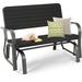 Costway Outdoor Patio Steel Swing Bench Loveseat